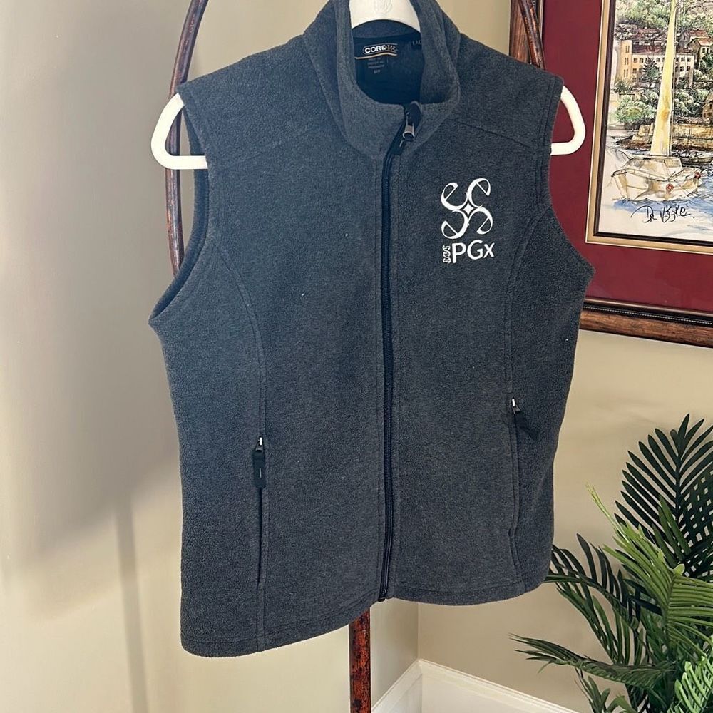 PGX Gray Fleece Vest